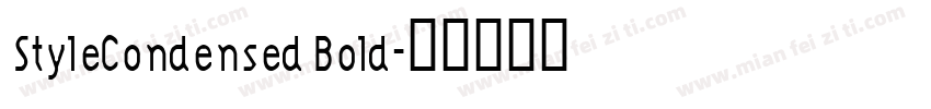StyleCondensed Bold字体转换